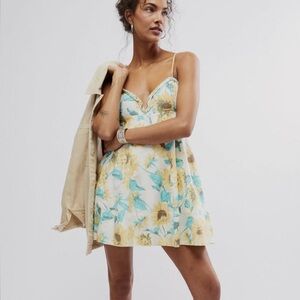 Free People Altura Printed Sunflower Size Large